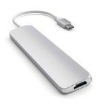 SATECHI Aluminum Type-C Slim Multi-Port Adapter 4K Silver (ST-CMAS) #4